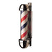 William Marvey 333 - Non-Revolving Wall Mount Barber Pole - Height 24" - Diameter of glass cylinder 4" - Sharp Salons
