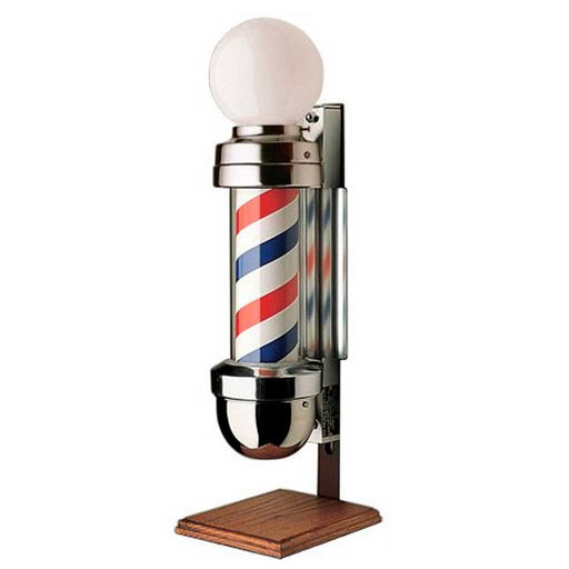 William Marvey 410 Barber Pole – On Oak Stand - Sharp Salons