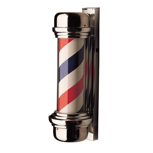William Marvey No. 55 - Wall Mount Barber Pole - Height 28" - Diameter of glass cylinder 6" - Sharp Salons
