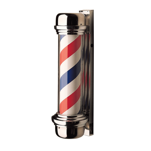 William Marvey 77 Wall Mount Barber Pole Height 32" - Diameter of glass cylinder 6" - Sharp Salons
