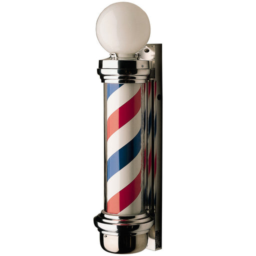 William Marvey 77 Wall Mount Barber Pole Height 32" - Diameter of glass cylinder 6" - Sharp Salons