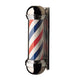 William Marvey 88 Wall Mount Barber Pole - Height 33" - Diameter of glass cylinder 8" - Sharp Salons