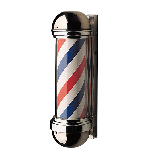 William Marvey 88 Wall Mount Barber Pole - Height 33" - Diameter of glass cylinder 8" - Sharp Salons