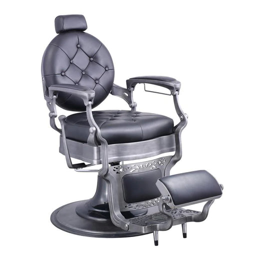 Vanquish Antique Barber Chair - Brushed Frame - Sharp Salons