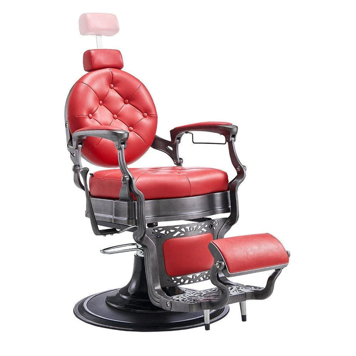 Vanquish Antique Barber Chair - Brushed Frame - Sharp Salons